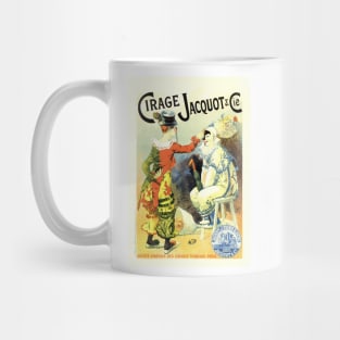 Pantomime Clown CIRAGE JACQUOT Lucien Lefevre Art Nouveau Mug